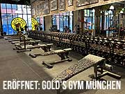 Legendäres "Gold's Gym" nun auch in München - Fitnessstudio-Opening am 13.01.2022 @ Stadtquartier "Die Macherei" Berg am Laim (©foto: Martin Schmitz)